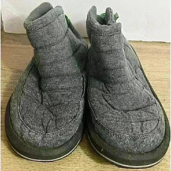 Sanuk Womens Size 9 Gray Puff and Chill Ankle Boots Slippers - Picture 3 of 7